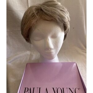 Paula Young Wig A209456P CELEBRITY 56 P  Silver 90% Gray 10% Brown/Black NIB